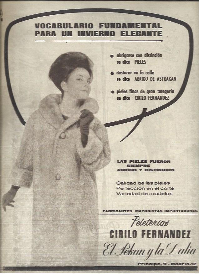 LAMINA 40846: Publicidad de Peleterias Cirilo Fernandez
