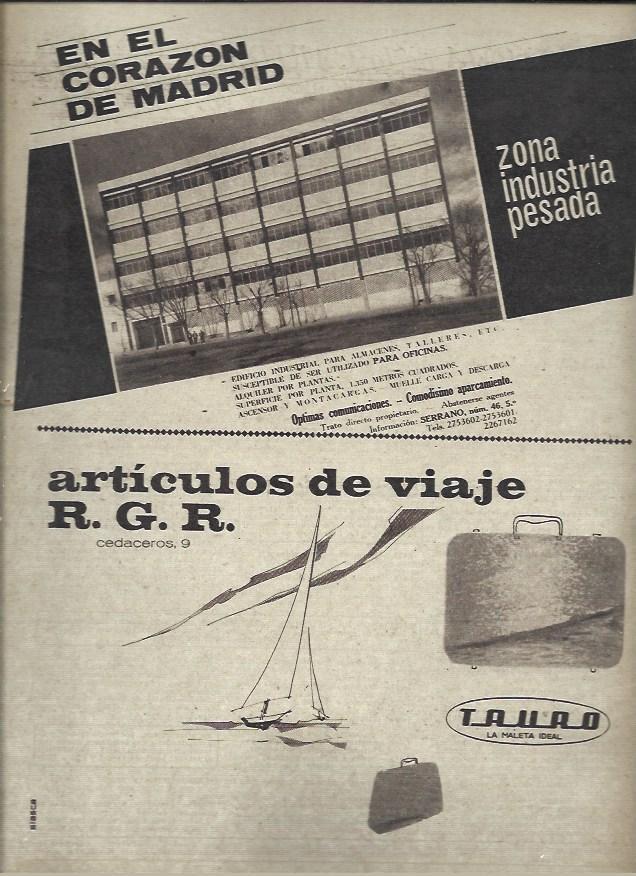 LAMINA 40934: Publicidad de articulos de viaje R.G.R.
