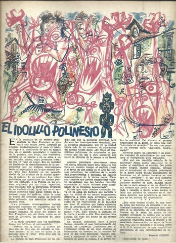 LAMINA 40940: El idolillo polinesio