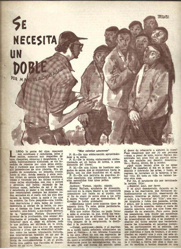 LAMINA 40941: ilustracion de Teodoro Delgado para Se necesita un doble