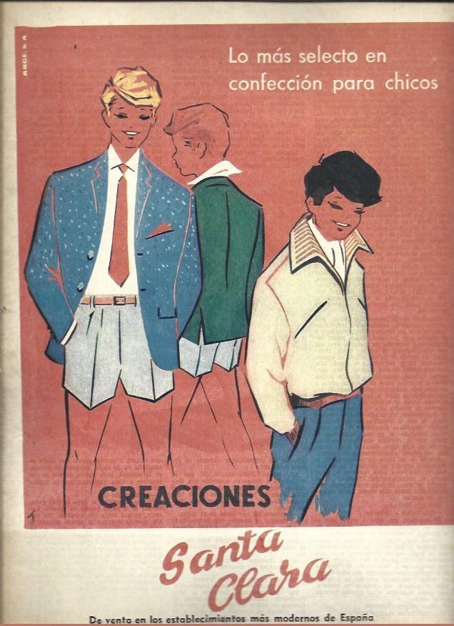 LAMINA 40943: Publicidad de Creaciones Santa Clara 
