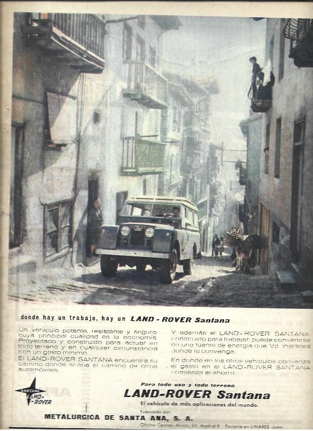 LAMINA 40944: Land Rover Santana, publicidad