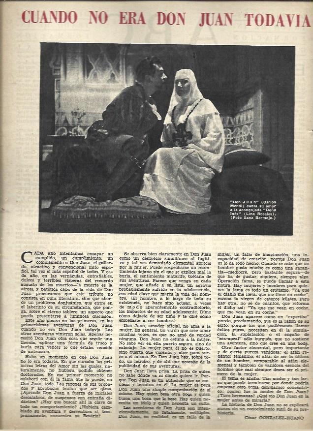 LAMINA 40962: Escena de Don Juan Tenorio