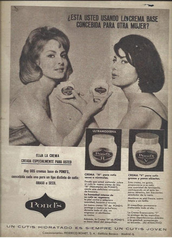 LAMINA 40960: Publicidad de crema Ponds
