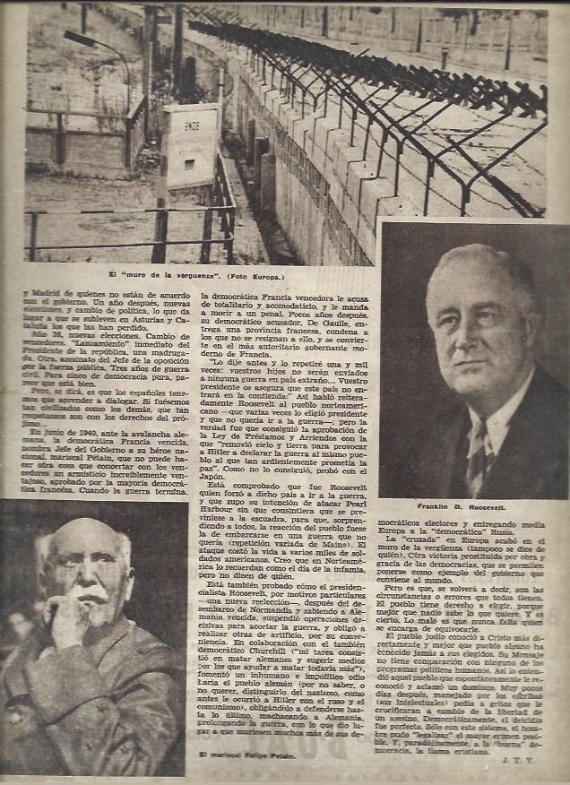 LAMINA 40954: F. D. Roosevelt y el mariscal Petain