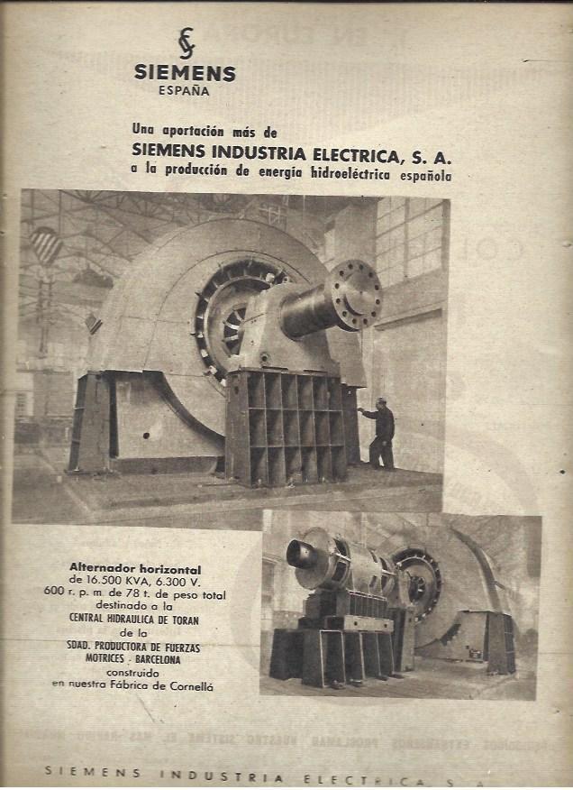 LAMINA 40952: Publicidad de Siemens Industria Electrica SA