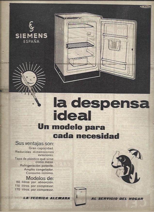 LAMINA 40950: Publicidad de electrodomesticos Siemens
