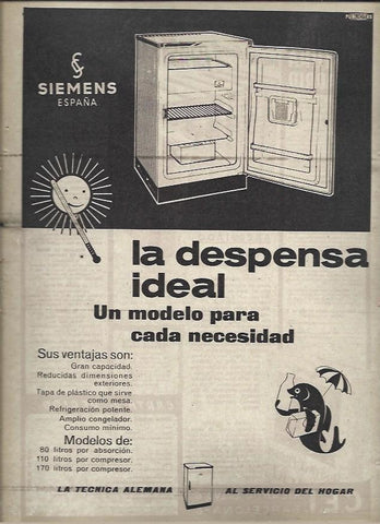 LAMINA 40950: Publicidad de electrodomesticos Siemens