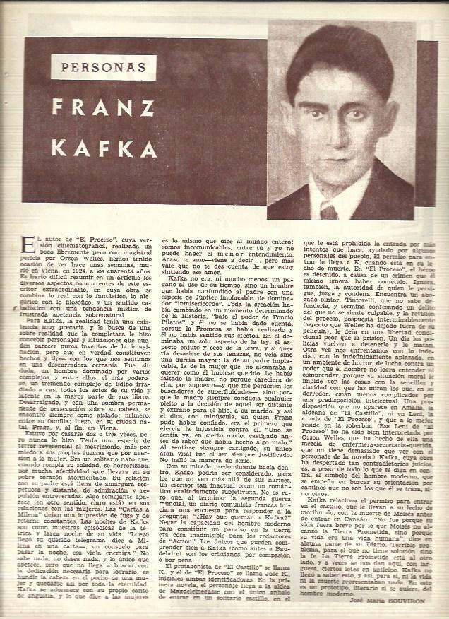 LAMINA 40900: Frank Kafka