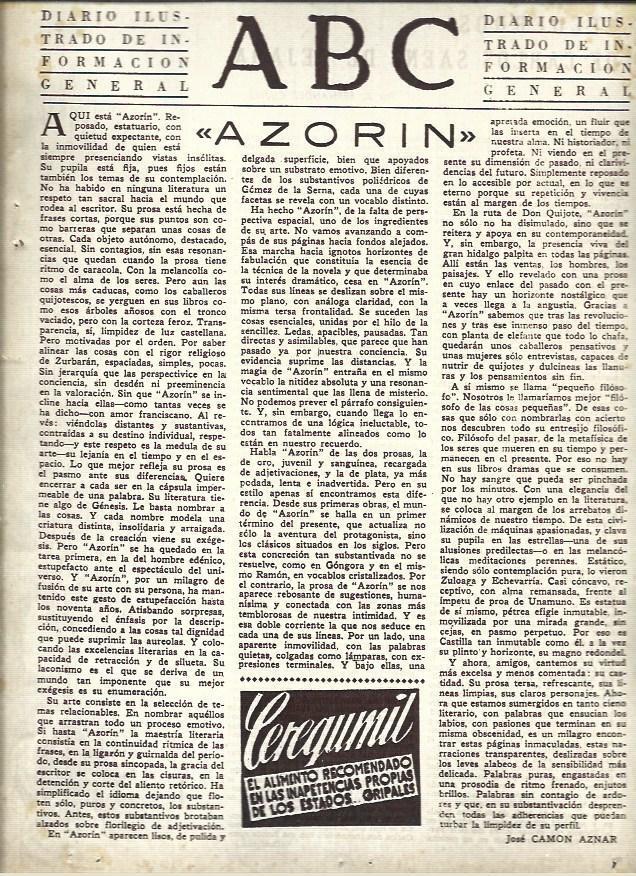 LAMINA 40907: Azorin