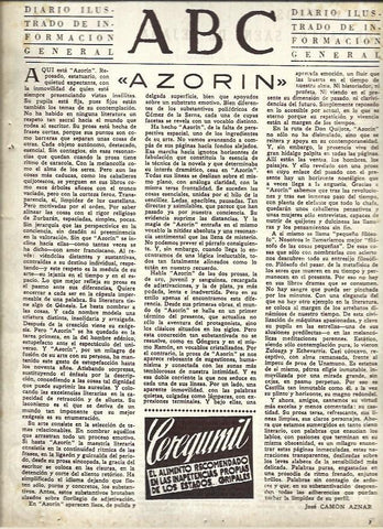 LAMINA 40907: Azorin