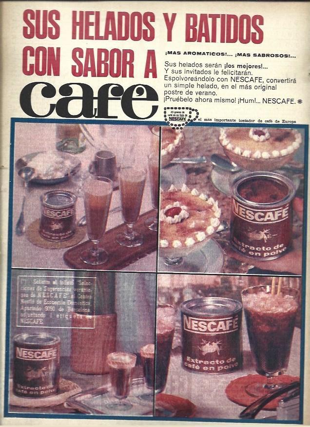 LAMINA 40923: Publicidad de helados y batidos Nescafe