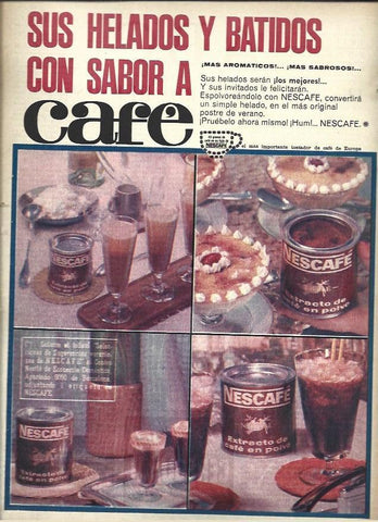 LAMINA 40923: Publicidad de helados y batidos Nescafe