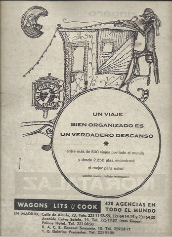 LAMINA 40918: Publicidad de Wagons Lits Cook