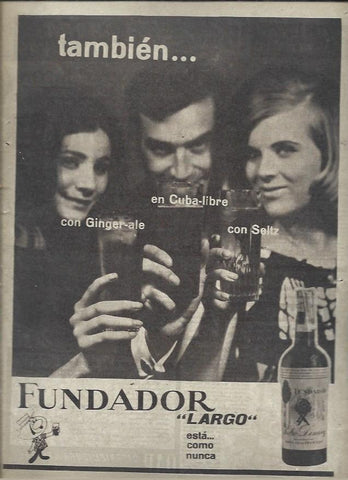 LAMINA 40915: Publicidad de Fundador Largo