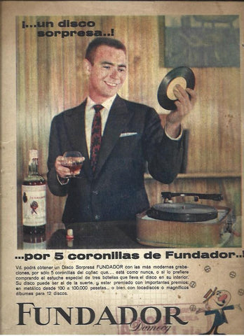 LAMINA 41104: Publicidad de Fundador en la contraportada