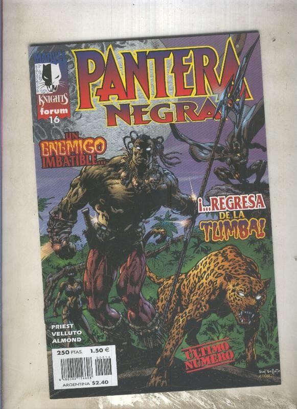 Planeta: Marvel Knights: Pantera Negra numero 16 (fin de esta coleccion)