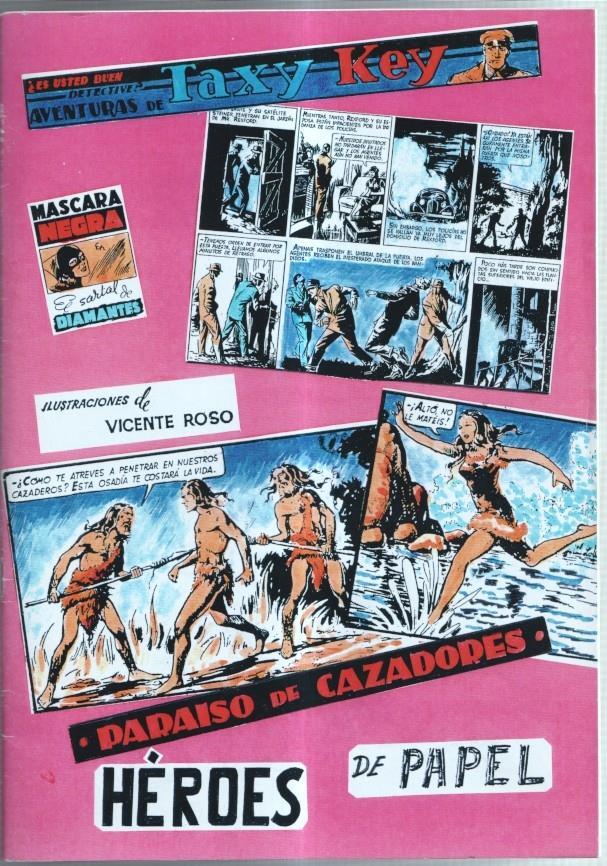 Heroes de Papel numero 09: Vicente Roso: Mascara Negra, Taxy Key