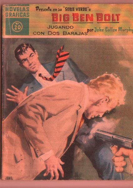 Dolar: Ben Bolt serie verde numero 20: Jugando con dos barajas (numerado 2 en trasero)