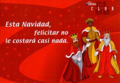 POSTAL PV13428: Airtel felicitacion de Navidad