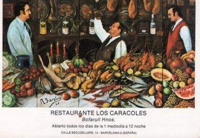 POSTAL PV13429: Restaurante Los Caracoles, Barcelona