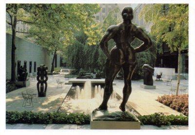 POSTAL PV13432: View of the Abby Aldrich Rockefeller Sculture Garden, New York