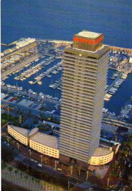 POSTAL PV13446: Torre Mapfre en el puerto de Barcelona