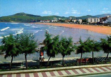POSTAL PV13423: Vista parcial de Zarauz, San Sebastian