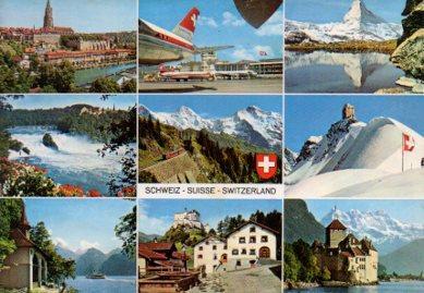 POSTAL PV13417: Vistas de Suiza