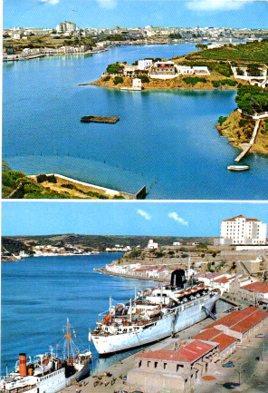 POSTAL PV13452: Puerto de Mahon vistas parciales