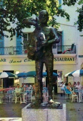 POSTAL PV13485: L'homme au Mouton por Picasso en Vallauris