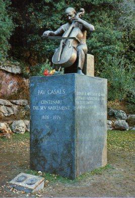 POSTAL PV13475: Monumento a Pau Casals por Joan Rebull