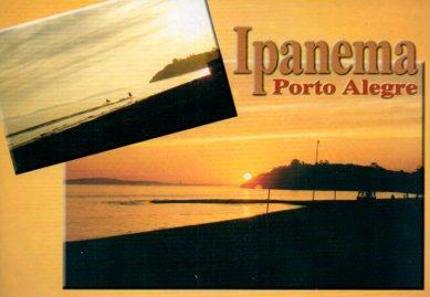 POSTAL PV13397: Vistas de la playa de Ipanema en Porto Alegre, Brasil