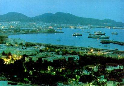 POSTAL PV13324: Vista nocturna de Las Palmas, Gran Canaria