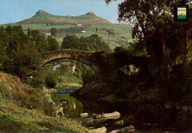 POSTAL PV13389: Puente Romanico en Lierganes, Santander