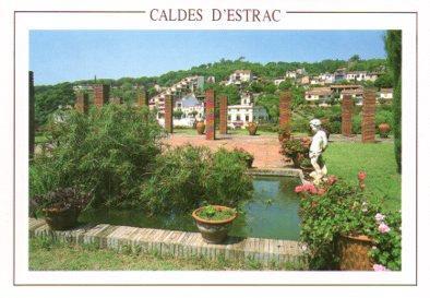 POSTAL PV13372: Jardin en Caldes d'Estrac, Barcelona