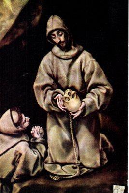 POSTAL PV13503: San Francisco de Asis por el Greco. Museo del Prado