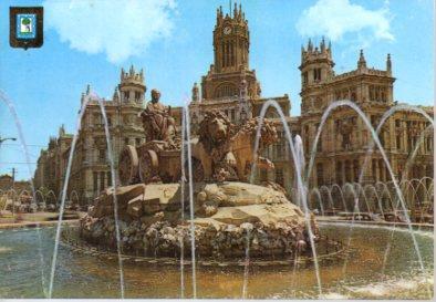 POSTAL PV13358: Cibeles y Palacio de Comunicaciones, Madrid