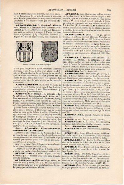 LAMINA ESPASA V52173: Escudos de las casa de Foquet y Gil