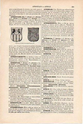 LAMINA ESPASA V52173: Escudos de las casa de Foquet y Gil