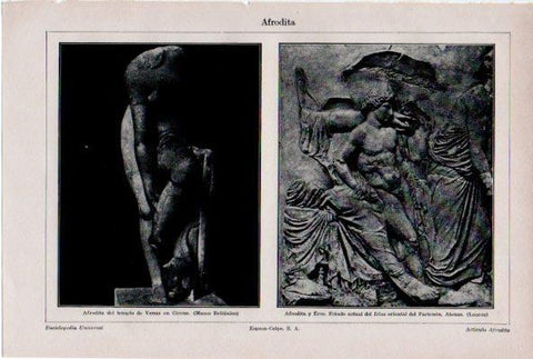LAMINA ESPASA V52170: Afrodita de Cirene, Afrodita y Eros