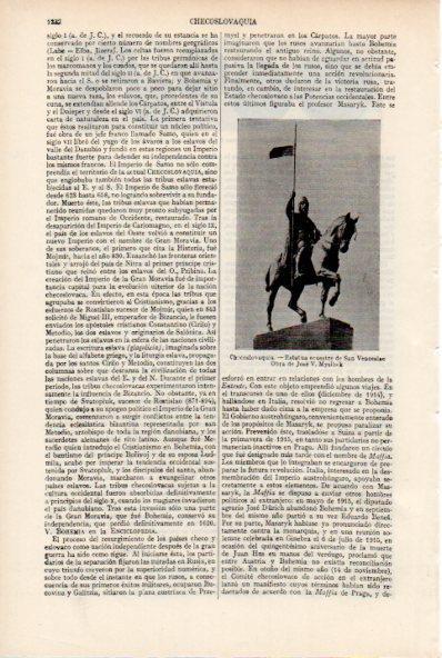 LAMINA ESPASA V52118: Estatua de San Venceslao por J. V. Myslbek