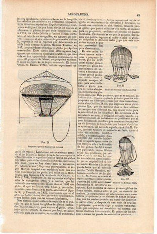 LAMINA ESPASA V52148: Globo de Testu Brissi, globo de vela de Henin y proyecto de Meusnier