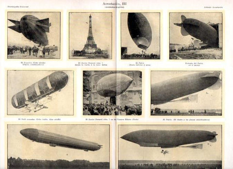 LAMINA ESPASA V52299: Aerostatos dirigibles