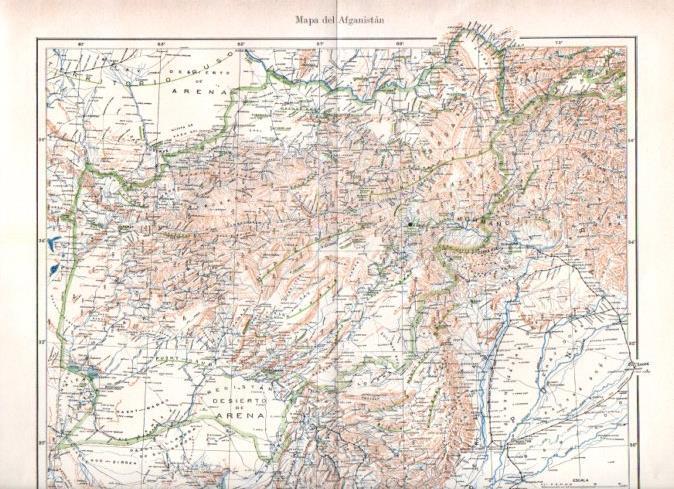 LAMINA ESPASA V52296: Mapa de Afganistan
