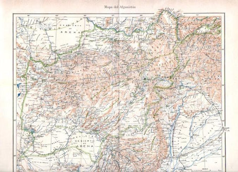 LAMINA ESPASA V52296: Mapa de Afganistan