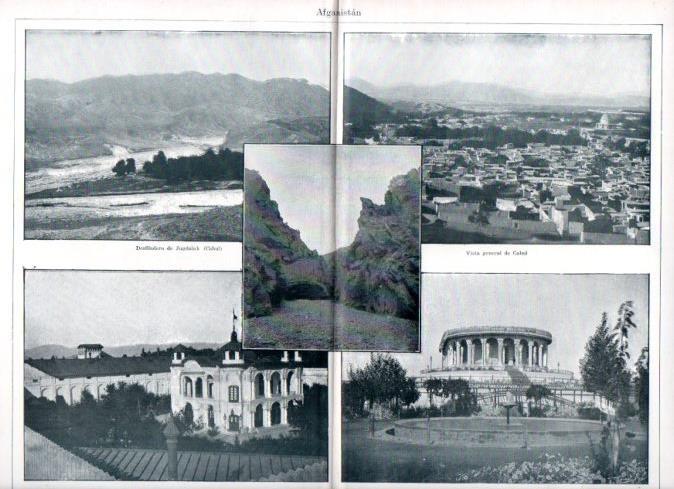LAMINA ESPASA V52295: Vistas de Cabul o Kabul, Afganistan