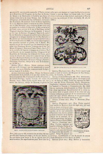 LAMINA ESPASA V52231: Aguila escudo, puerta del Instituto Salamanca
