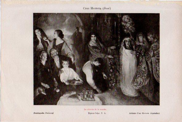 LAMINA ESPASA V52098: La ofrenda de la cosecha por Jose Cruz Herrera