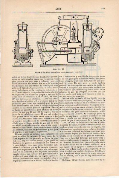 LAMINA ESPASA V52257: Maquina de aire caliente sistema Benier